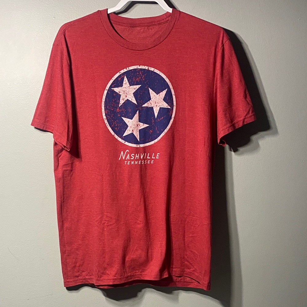 Nashville Tennessee Red Graphic T-Shirt Size Medium or Large No Tags